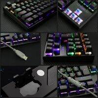 ▩┇✣ K28 Mechanical Keyboard 87 Key Lighting Gaming Keyboard Internet Cafe Illuminate Backlight