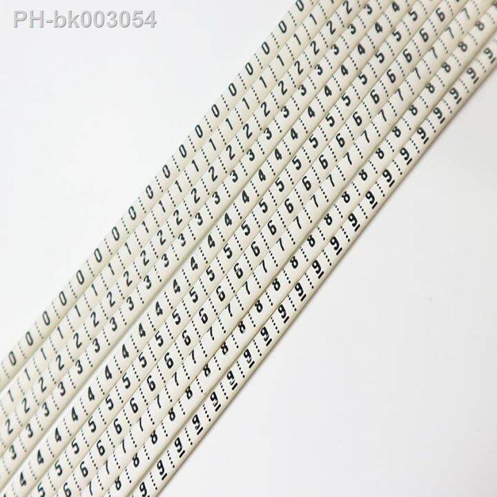 Plastic heat shrink tubing cable marker label Wire Number 0 to 9 1-10mm ...