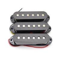 WK-Electric Guitar Single Coil Pickup Guitar Pickups 48/50/52mm for FD ST SQ Electric Guitar Parts Black Cover