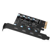 การ์ดต่อสัญญาณ5V PCI-E To Type-C Card 20Gbps PCI-E ไปยัง USB3.2Gen2อะแดปเตอร์ที่รองรับการ์ดขยายสำหรับ Windows7/8/10 /Mac Os/linux