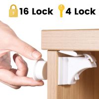 Magnetic Child Lock 4-12 Locks + 1-3Key Baby Safety Baby Protections Cabinet Door Lock Kids Drawer Locker Security Invisible Locks