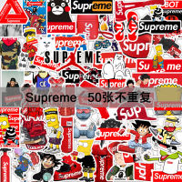 สติ๊กเกอร์ไดคัท สติ๊กเกอร์ supreme Die-cut sticker กันน้ำ PVC 50 ชิ้น 4-8 cm DIY ของสะสม ของเล่น ของเล่นถูกๆ ของเล่นเด็ก