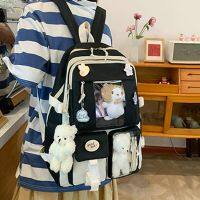 5ชิ้นชุดเด็กกระเป๋าเป้สะพายหลังโรงเรียน Kawaii สตรี B Agpack รายการที่ถุงแล็ปท็อปสำหรับวัยรุ่นหญิง Mochilas 2022นักเรียน Totes Sac