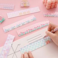 【CC】✱◈✆  Transparent Ruler School Supplies 15cm Back To Fournitures Scolaires Kawaii Stationery Rules