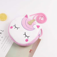 New Fashion Plush Children Girls Shoulder Bag Cute Unicorn Animals Messenger Bag Kids Keys Coin Purse Cute Princess Mini Handbag