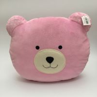 Teddy House : Teddy Face cushion  หมอนหน้าหมี สีชมพู