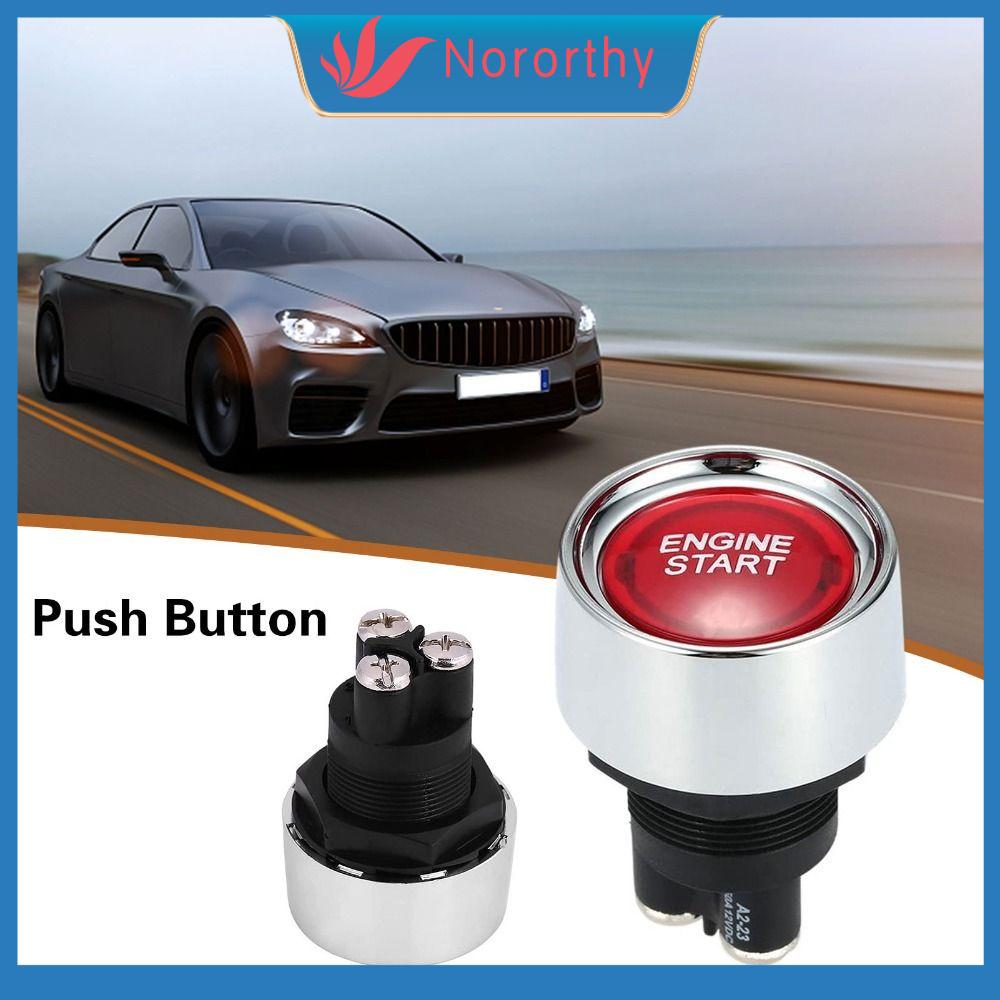 NORORTHY Keyless Car Engine Push Button Off Mechanical Racing SPST (ON) Car Start Ignition Switch Car Accessories Auto Modified Engine Button Car