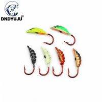 【hot】♧❈ DNDYUJU 6pcs 23mm/1.5g Eyes Sinking Metal Fishing Lures Set Worm Hard Hooks Pesca Tackle Carp