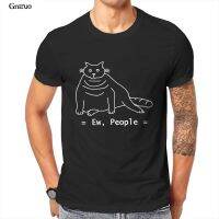 Funny Ew People Chonk Cat White Line Custom Black Funny Graphic Mens Clothes 194441 【Size S-4XL-5XL-6XL】