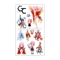 100 pcslot Anime Guilty Crown Tattoo Stickers Tattoos Paper For Kids Body Arm Anime Sticker