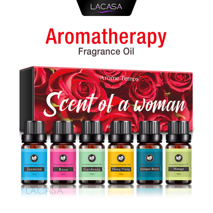 Aromatherapy Pure Essential Oil Aroma Fragrance for Diffuser Air Purifier  Minyak Pati Minyak Wangi Tulen 10ml Gift Set