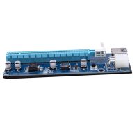 Pci-E Express 1X 4X 8X 16X Extender Riser Card Adapter 6 Pin Dc-Dc Power Cable Gpu Riser Card Adapter For Eth Bitcoin Mining