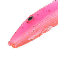 LazaraShop 3Pcs หนอนเหยื่อตกปลา Swimbait CrankBait ปลาเทราท์เบส Trout Shad เหยื่อตกปลาคุณภาพสูงใช้งานคงทน