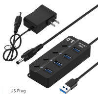 USB 3.0 HUB คอมพิวเตอร์ Usb อินเตอร์การขยายตัว4/7พอร์ต USB3.0 Hub S Plitter เปิด/ปิดด้วยสหภาพยุโรป /Us Power Adapter สำหรับ MacBook แล็ปท็อป