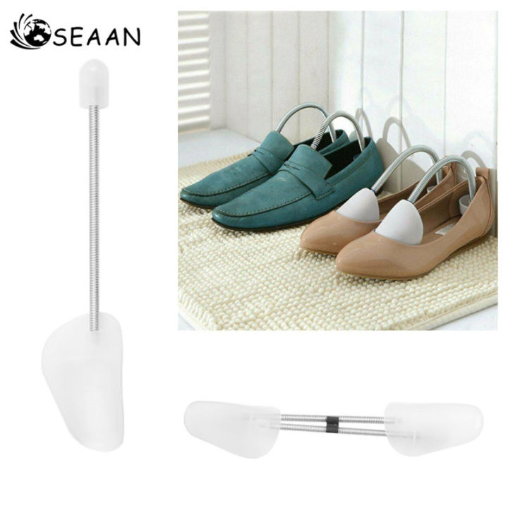seaan-1-คู่รองเท้าต้นไม้พลาสติกรักษารูปร่างรองเท้ารองเท้าสีขาว