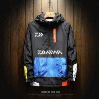 DAIWA เสื้อแจ็คเก็ตเสื้อโค้ตกลางแจ้งโอเวอร์ไซส์สำหรับผู้ชาย,เสื้อโค้ทสำหรับวิ่งคุณภาพสูงกันลมแฟชั่นสำหรับผู้ชายสำหรับฤดูใบไม้ผลิ