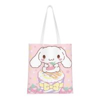 ถุงผ้าฝ้ายชอปปิ้งถุง Tas Jinjing Kanvas Cinnamoroll,กระเป๋าชายหาด,Kado Ulang Tahun | ถุงช้อปปิ้งนำมาใช้ใหม่ในครัว,กระเป๋าหนังสือ