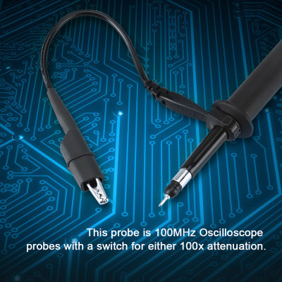 Oscilloscope Clip Probe 1 ชิ้น P4100 100X แรงดันไฟฟ้าสูง 2KV 100MHz มัลติมิเตอร์ทดสอบแบนด์วิดท์