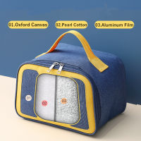 Insulated Lunch Bag Waterproof Food Thermal Bento Box Storage Bag Portable High Capacity Organizer Container Durable Handbag