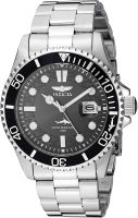 Invicta Mens Pro Diver Quartz Watch with Stainless Steel Strap, Silver, 22 (Model: 30018)