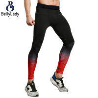 1 92% Polyester 8% Spandex Men Gradient Compression Pants【fast】