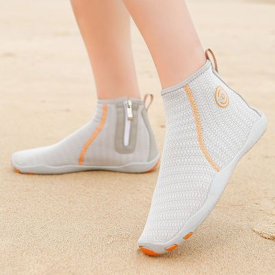 【Hot Sale】 Outdoor summer river tracing shoes mens and womens beach soft bottom non-slip amphibious speed interference water breathable swimming