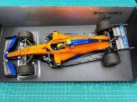 Minichamps รถจำลองสถานการณ์1:18 MCL35M รถ F1 2021 Lando Norbahrain รุ่นจำกัดของขวัญของเล่นแบบจำลองรถแบบไฟฟ้าสถิตโลหะเรซิน