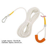 Outdoor Climbing Portable Clothesline Punch‑Free Hanging Rope Windproof Anti‑Slip 15M