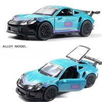 1/36 Porsche 911 GTR Alloy Diecasts Toy Car Models Metal VehiclesDouble Door  Pull Back Collectable Toys For Children Boys Gift Die-Cast Vehicles