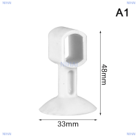 NIHAI ที่ยึดประตูซิลิโคนแบบนิ่มป้องกันความเสียหายมือจับประตูถ้วยดูดติดกันชนปิดเสียงป้องกันผนังอุปกรณ์เฟอร์นิเจอร์