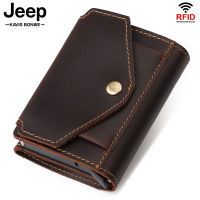 Genuine Leather Slim Aluminum Credit Card Holder Wallet Thin RFID Anti-Thef Automatic Pop Up Card Case Male Money Clip Wallets
