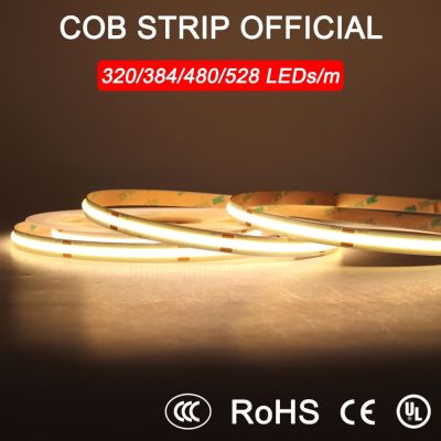 MALIIGAZA COB Strip 5mm 8mm 10mm Width Warm Nature Cold White Color Flexible 12V 24V LED Tape Bar Light for House Room Decor LED Strip Lighting