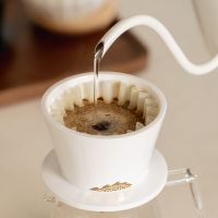 TIMEMORE B75 ceramic filter cup hand brewed coffee Golden dragon cup cake flat bottom filter cup household coffee utensils