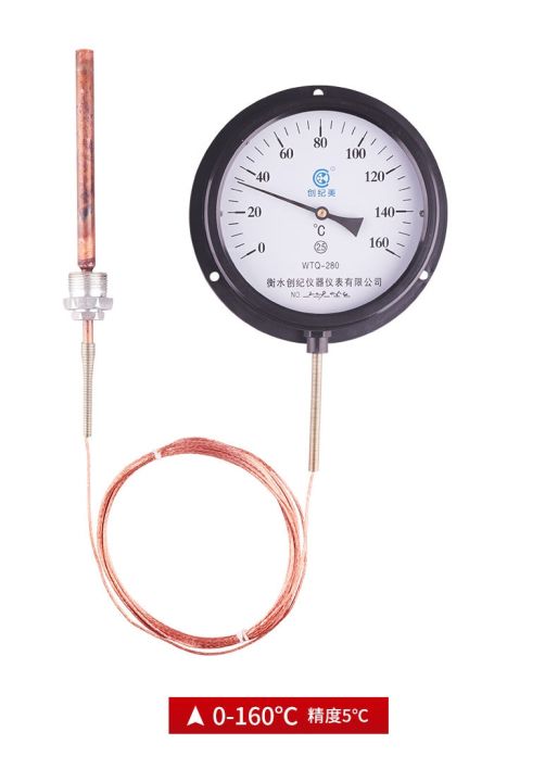 pressure-thermometer-boiler-pointer-gauge-industrial-with-probe-line-customizable-stainless-steel-steam