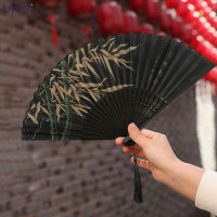 พัดจีนโบราณ มีพู่ พัดจีน วัสดุผ้าหลายสี พัด 8 นิ้ว พัดจีนโบราณผู้หญิง พัดมือ พับได้พกง่ายพาสะดวก พัดญี่ปุ่น พัดญี่ปุ่นโบราณ