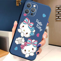 สำหรับ Samsung Galaxy Note 20 Ultra Note 10 Plus เคสโทรศัพท์การ์ตูนน่ารักสีฟ้าสีชมพู Hello Kitty Cat ป้องกันเลนส์กล้องกรอบสี่เหลี่ยมขอบฝาครอบ