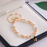 High quality freshwater pearl bracelet for women, light luxury, new Chinese style chalcedony bracelet, internet red temperament, and trendy hand accessories 3Z9H