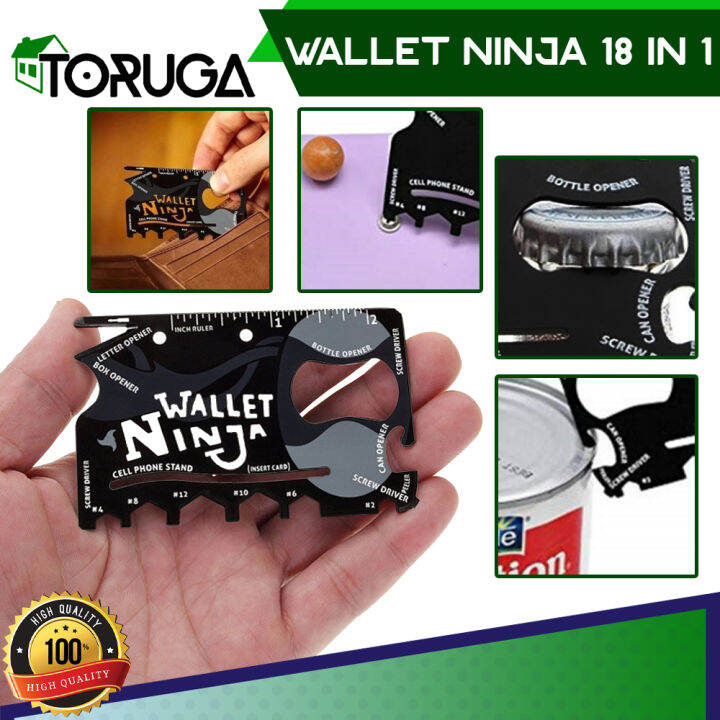 Wallet Ninja 18in1 Multi Purpose Credit Card kartu ATM Serbaguna Magic ...