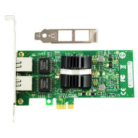 [COD] Fanmi 82576 EBGB Dual-Port PCI-E X1 Gigabit Ethernet การ์ดเครือข่าย0MB LAN อะแดปเตอร์ควบคุมสาย E1G42ET