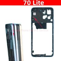 For Honor 70 Lite  Original Middle Frame Housing Bezel Back Faceplate Front Frame Chassis Mobile Phone Repair Parts