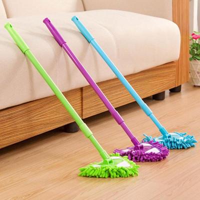 180Degree Rotatable Adjustable Triangular Cleaning Lazy Mop Home Wall Ceiling Floor Cleaning Mop Dust Brush Home Clean Tool 1pcs