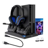 [COD] PS4/SLIM/PRO six-in-one charging stand cooling fan handle contact