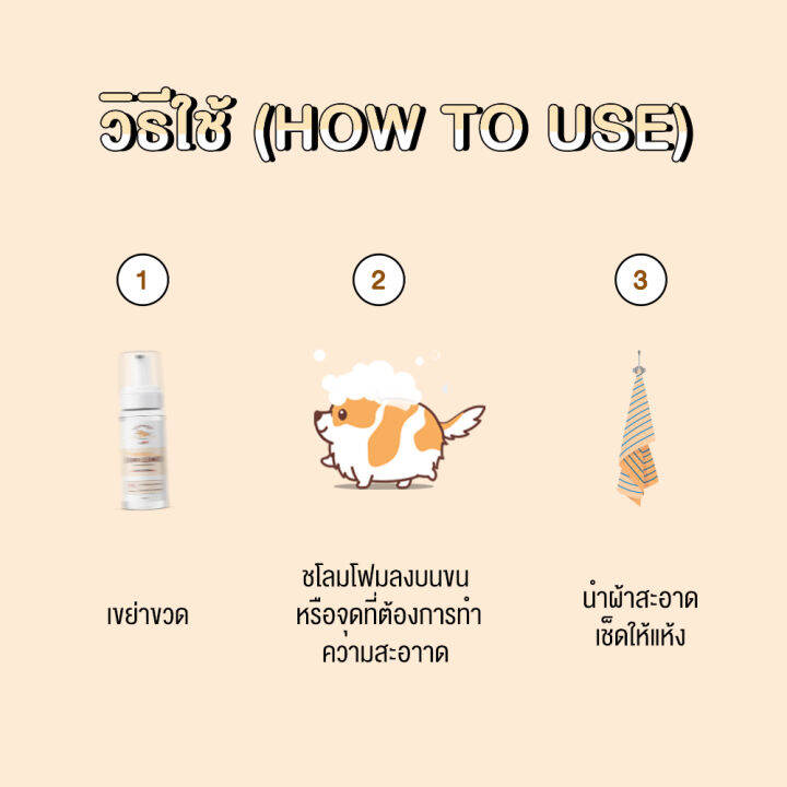 โฟมอาบน้ำแห้งสุนัข-150-ml-petsu-โฟมอาบน้ำแห้งหมา-แชมพูอาบน้ำแห้งหมา