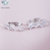 Malai Gems ต่างหูเพชร เงินแท้ Silver 925 เพชรสวิส CZ เคลือบทองคำขาว รุ่น 225-E16050  แถมกล่อง ต่างหูCZ ต่างหูเงินแท้ บริการเก็บเงินปลายทาง