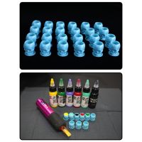 【CW】♙☃  Pigment Holder Suitable for Needles Microblading TattooInk Cup Cap Permanent Eyebrow Makeup Accessories 200pcs