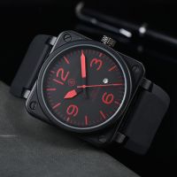 2023 New Original BR Model Sports Luxury Multifunction Mechanical Watch Business Silicone Strap Mens Ross Square Watch AAA Clock