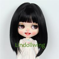 9-10 inch Blyth Wig Short Straight Black Hair