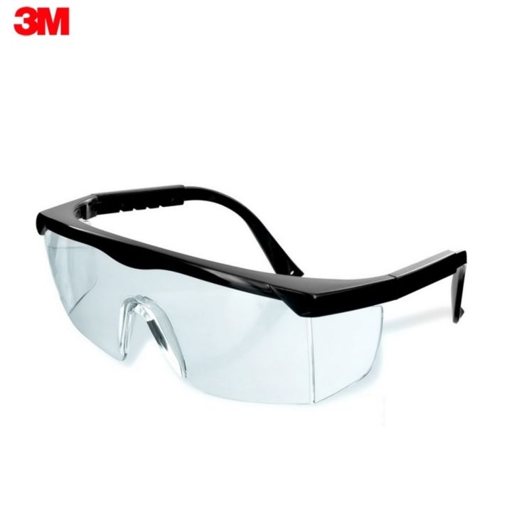 3M 1710 แว่นนิรภัย (แว่นเซฟตี้) กรอบดำ เลนส์ใส Safety Eyewear Protection SAFETY EYEWEAR, CLEAR, HARD COAT
