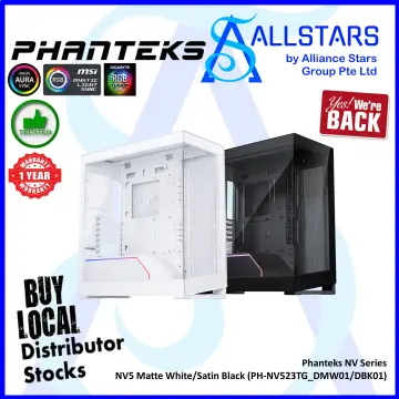 Phanteks NV Series NV5 ATX Case, Tempered Glass, DRGB - Matte White