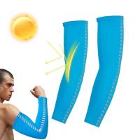 Outdoor Sports Cooling Arm Sleeves Summer Long Arm Cover Sun UV Protection Girls Boys Elastic Ice Cycling Beach Sleeve